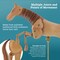 U.S. Art Supply 12" Wooden Horse Manikin Posable Figure for Drawing - Articulated Mannequin with Base and Flexible Body for Drawing The Equine Figure
